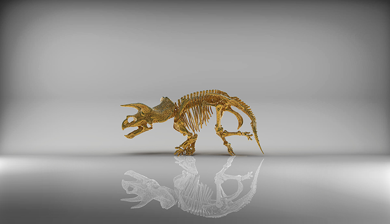 Triceratops art model