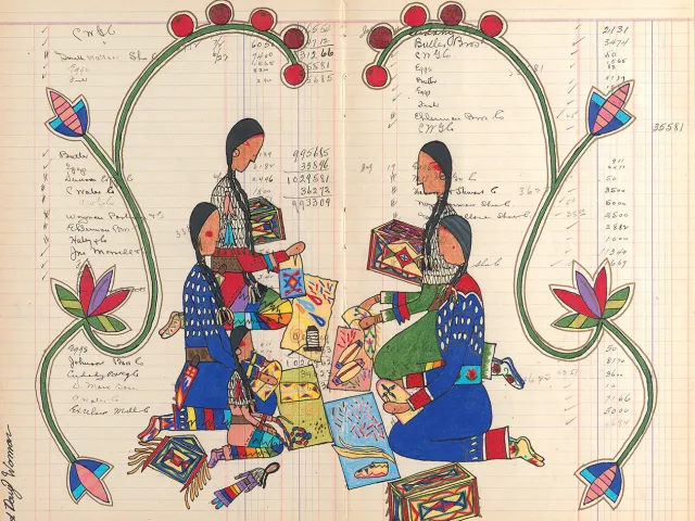 Lauren Good Day (Arikara/Hidatsa/Blackfeet/Plains Cree), Generations of Knowledge, 2012. National Museum of the American Indian