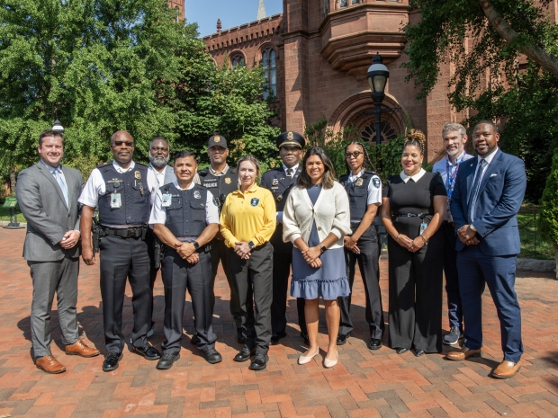 A group of protection services staff. 