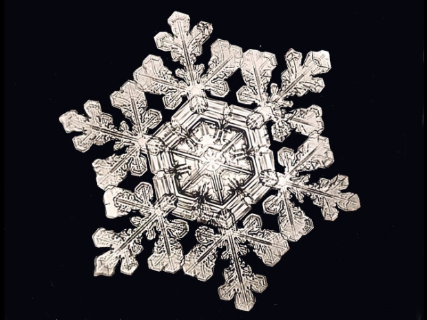 Snowflake with six points