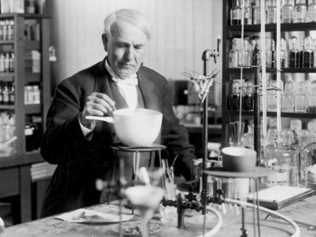 Edison in lab