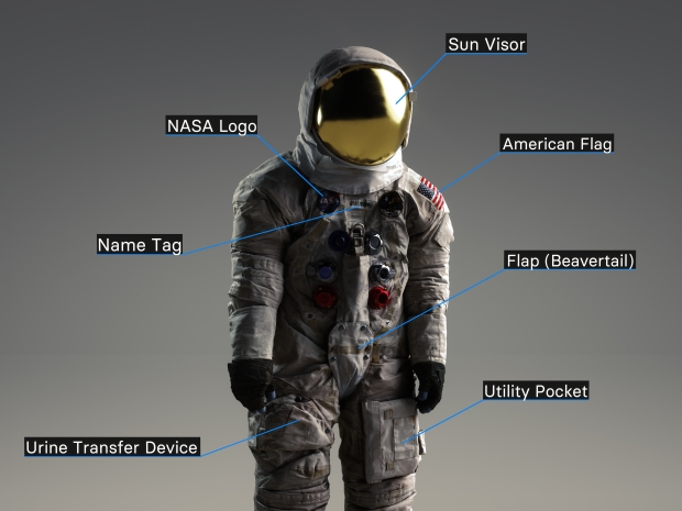 3-D Render of Neil Armstrong’s Apollo 11 Spacesuit