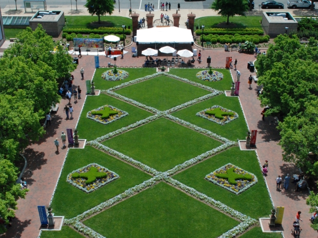 Enid A. Haupt Garden, Aerial View