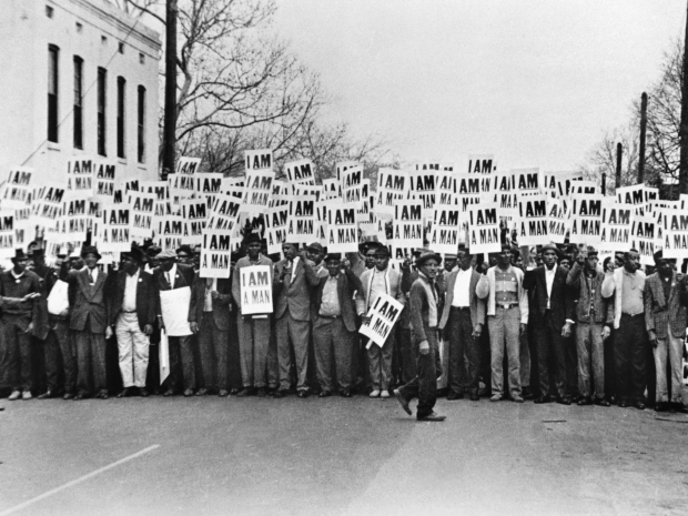 I AM A MAN marchers.