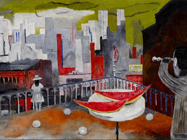 Abstract painting by Rufino Tamayo