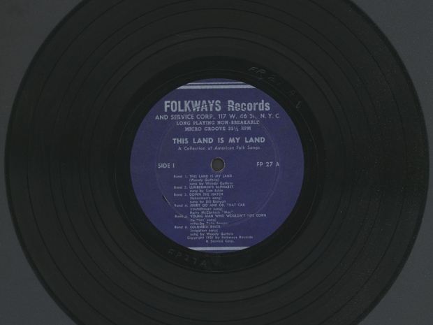 Folkways Records This Land is My Land vinyl album