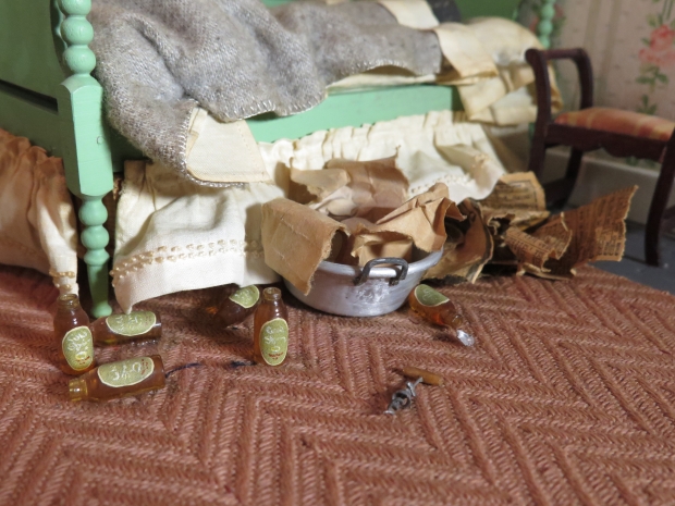 Nutshell Studies - striped bedroom