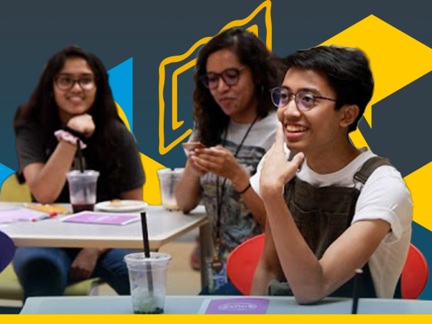 Image: A group of students in a classroom setting. Text: Educator Resources: Social Studies and Civics