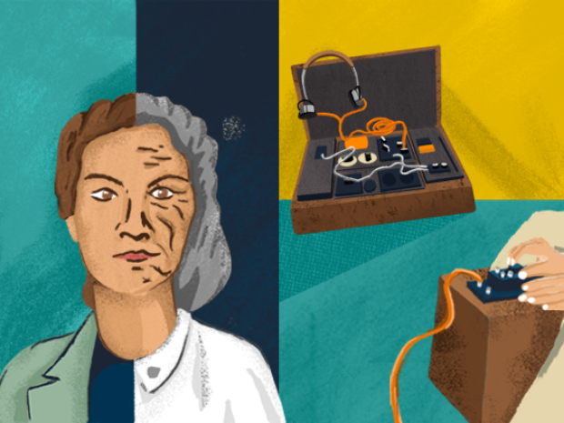 Virginia Hall themed collage.