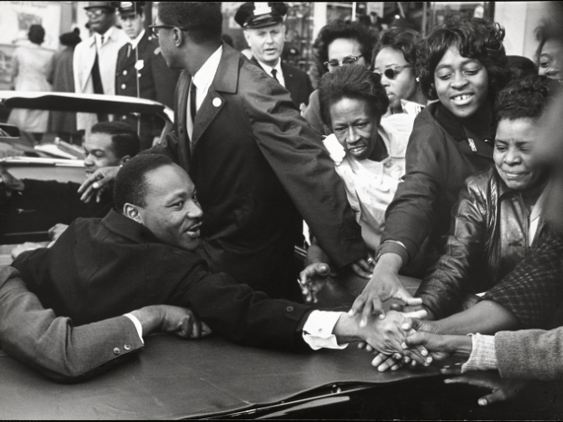 Martin Luther King Jr. by Leonard Freed, gelatin silver print, 1964