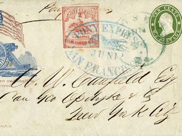 Pony Express Mail, 1861