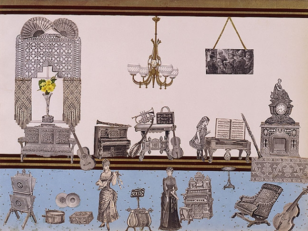 Victorian Parlor Collage