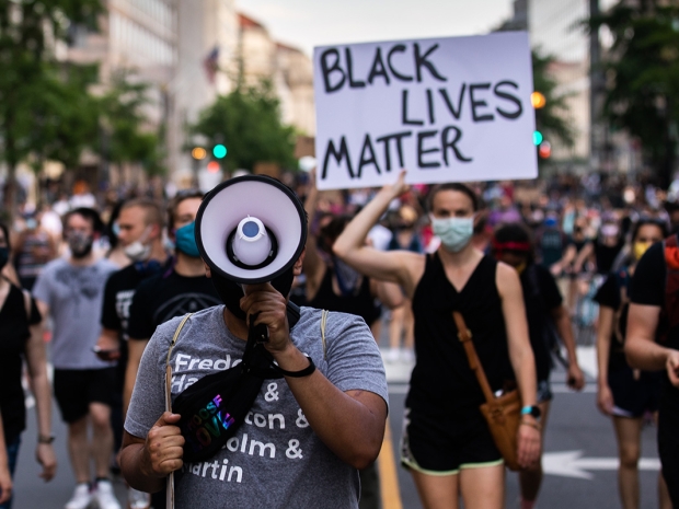 Black Lives Matter protest in Washington DC.