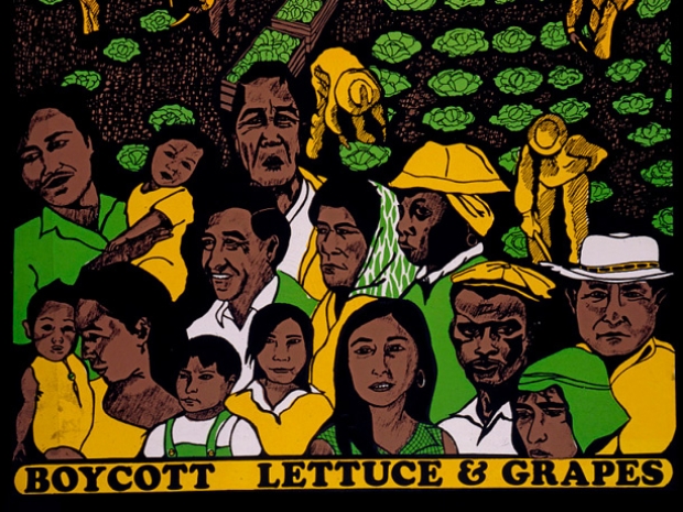 Poster, Si Se Puede Boycott Lettuce and Grapes