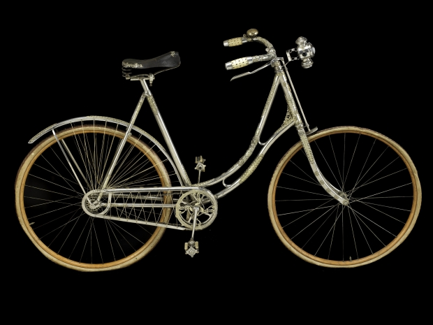 woman’s bicycle embellished with jewels