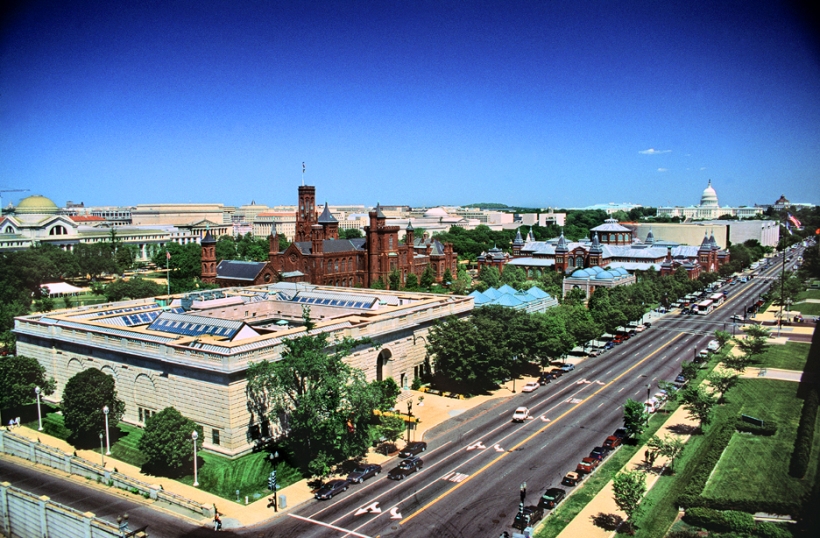 Aerial View of Smithsonian Quadrangle