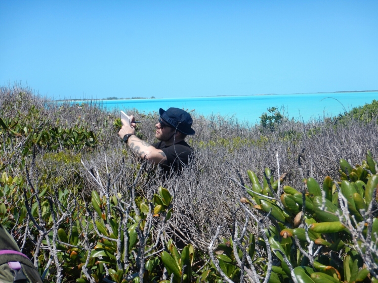 Michael Logan in the field