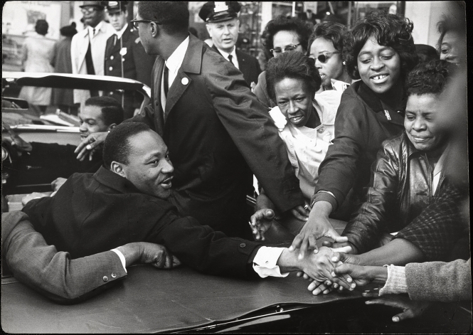 Martin Luther King Jr. by Leonard Freed, gelatin silver print, 1964
